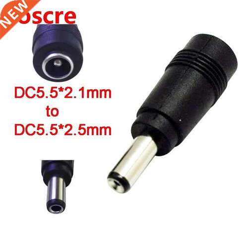 1Pcs Straight New DC5.5*2.5mm Male to DC5.5*2.1mm Female Lap