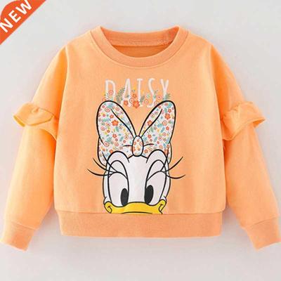Autumn Kids Clothes Daisy Duck Korean Cute Little Girls Tops