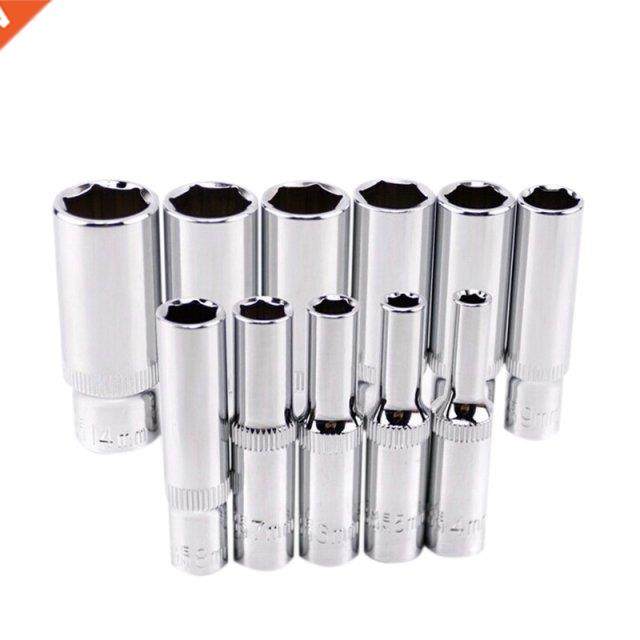 11 pcs 1/4 inch Drive Deep Socket Set CRV Hand Tools 6 Point