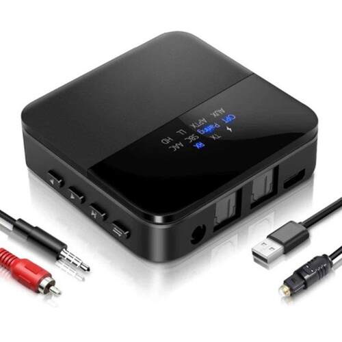 Aptx HD Bluetooth 5.0 Transmitter, Audio Adapter For 2 Headp