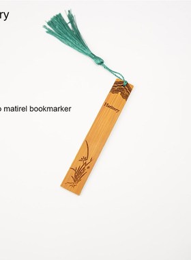 Bamboo matirel bookmark marque page marcador de book mark li