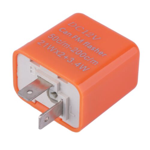 2 Pin Universal Speed Adjustable LED Flasher Relay Motorcycl
