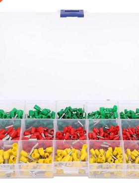 600pcs Tubular Terminal Insulated Wire Connector Crimping Te