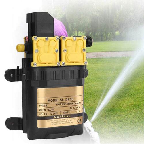 12V High Pressure Double Head Diaphragm Water Pump Electric