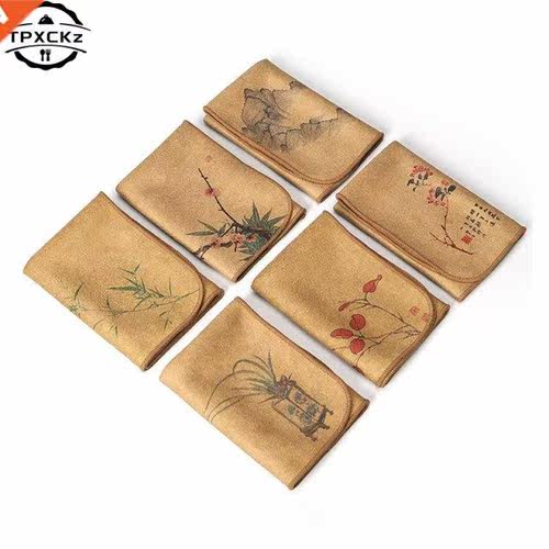 Painted Tea Towel Absorbent Rag Thickened Table Cleaning Te