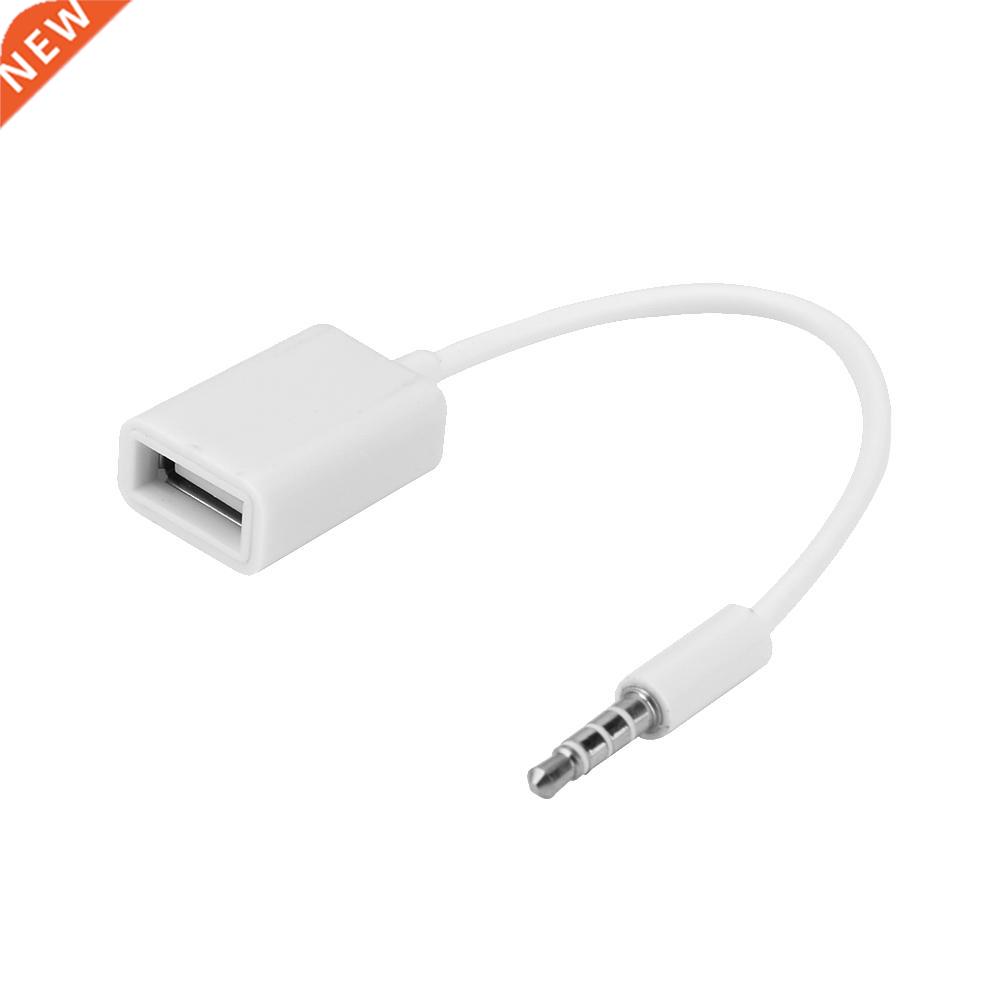 Car USB Audio Adapter 3.5mm Male Audio AUX Jack to USB 2.0 T
