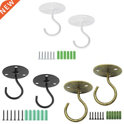 2 Pcs Heavy Duty Plant Ceiling Hook Metal Wall Mounted Hangi