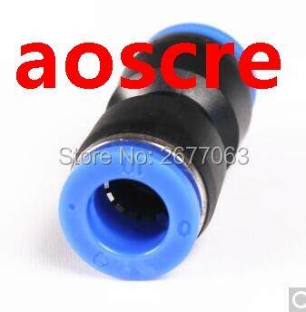 PU-16 a lot Straight one touch plastic pneumatic tube fittin