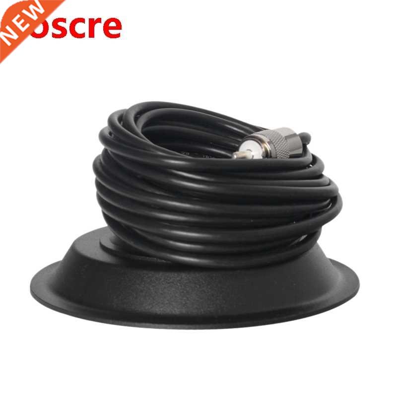 UHF PL259 Port Connectors 5M Feeder Cable +13cm Magnet Mount