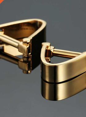 Free delivery, high quality copper material cuff links, new