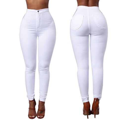 Vintage ladies jeans for women mom high waisted jeans blue c