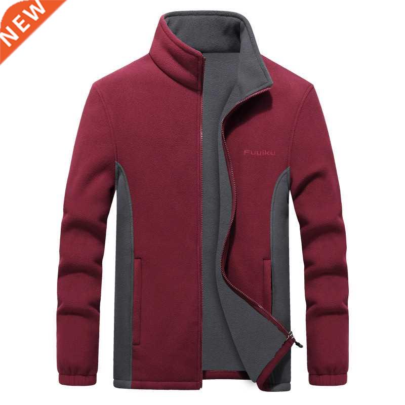 Men's Fleece Jacket Autumn Spring Large Size Big and