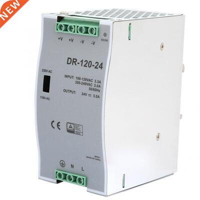 AC/DC Power Source Pulse Width Modulation 100~240V 24V 5A 12