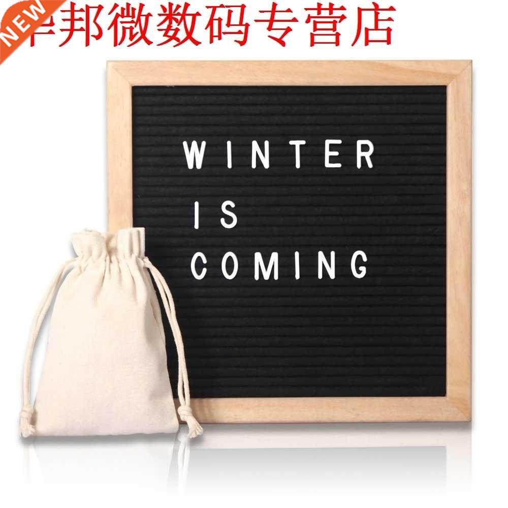 Numbers & Symbols, Changeable Message Board Sign, Wood F