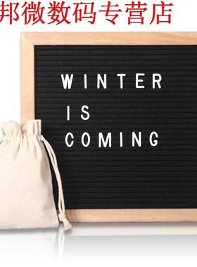 Numbers & Symbols, Changeable Message Board Sign, Wood F