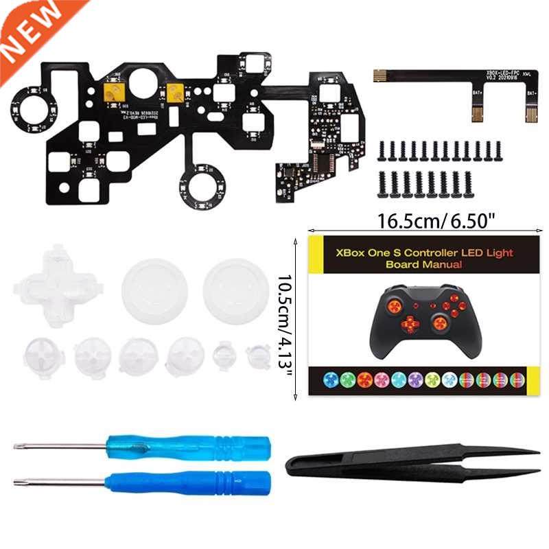 Multi-Colors Luminated D-pad Thumbsticks Face Buttons LED Ki