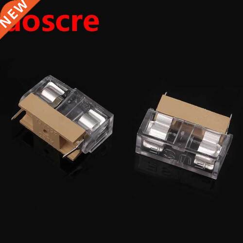 10 Pcs Glass Fuse Holder wth Transparent Cover Fuse Blocks