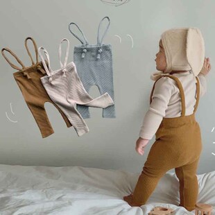 Infant Kids Suspender Pantyhose Spring Autumn Cotton Breatha