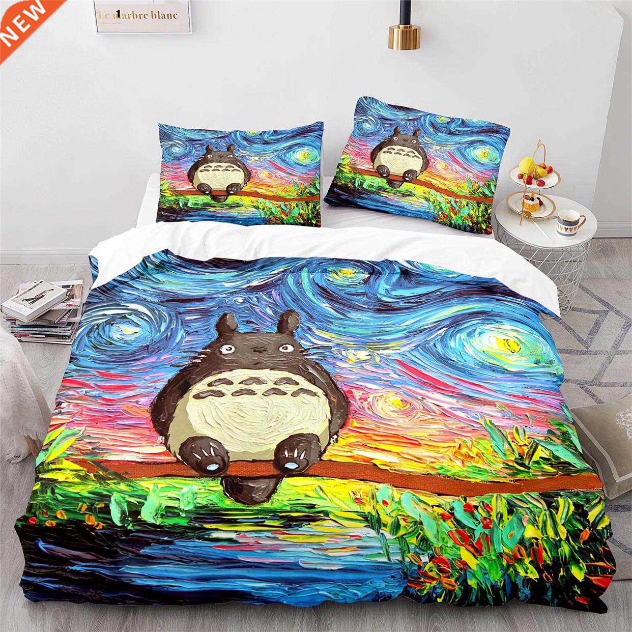 Totoro Cute Cartoon Anime Bedding Set 2/3 Pieces Spirited Aw