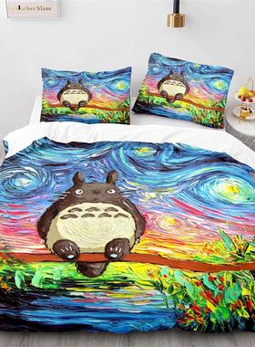 Totoro Cute Cartoon Anime Bedding Set 2/3 Pieces Spirited Aw