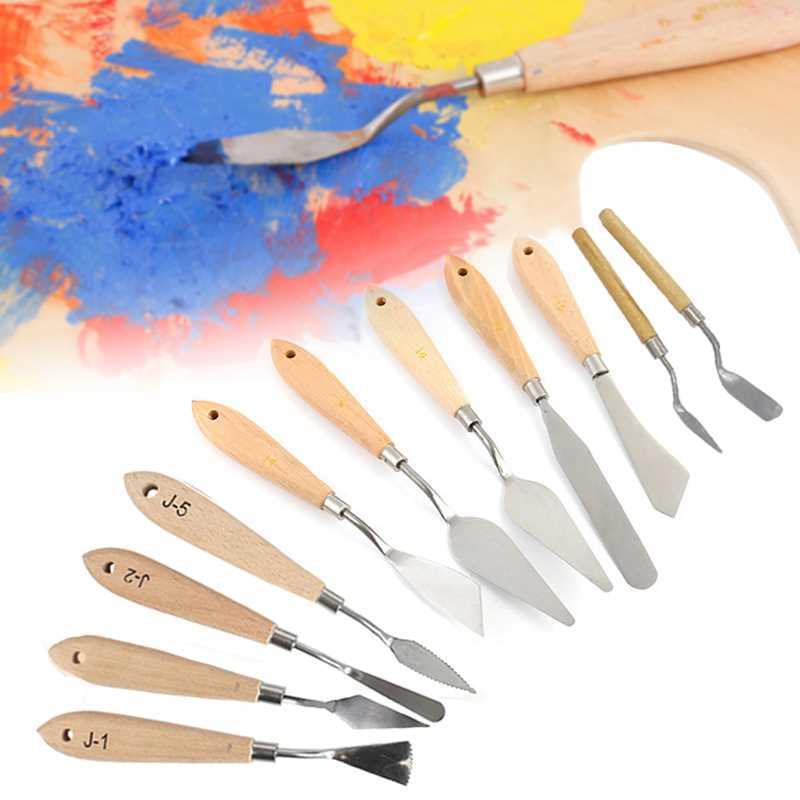 11Pcs Palette Texture Scraper Tool Paint Art Oil Mix Scrape