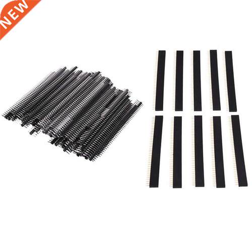 10 Pcs 1X40 Pin 2.54mm Pitch Straight Single Row PCB Female