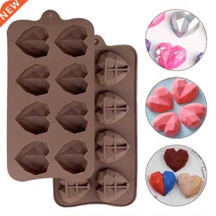 8/15 Cell Heart Shaped Silicone Chocolate Mold Candy pastry