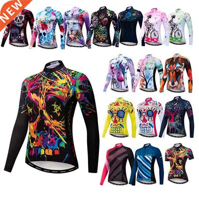 Women's Cyclng Jersey Wnter Long Sleeve Bcycle Jersey Sh