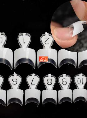 24pcs/kit 12 size White Nail Tips Beautiful Easy Ladies