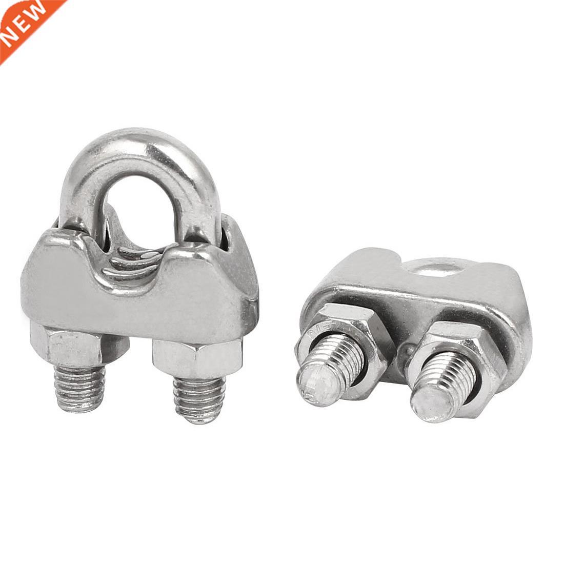 M6 1/4 Inch 04 Saddle Clamps Rope Clips Fastener 12PCS