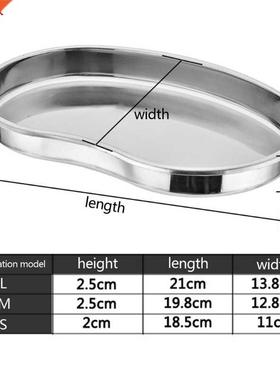 Les plateaux incurvés de bol de rein d'acier inox