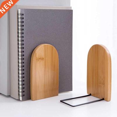 Nature Bamboo Desktop Organizer Office Home Bookends Book En