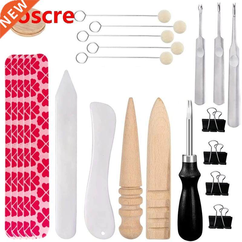 2PCS Leather Edge Beveler With Leather Skiving Tools, Wool