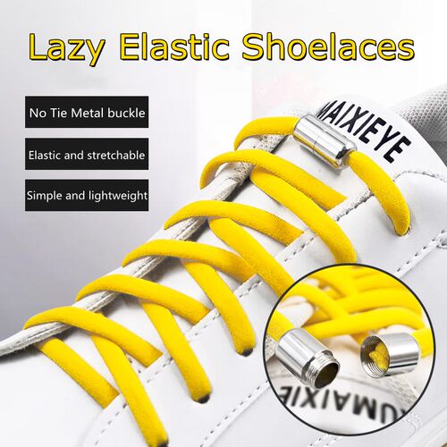 Elastic No Tie Shoelaces Semicircle Shoe Laces For Kids and