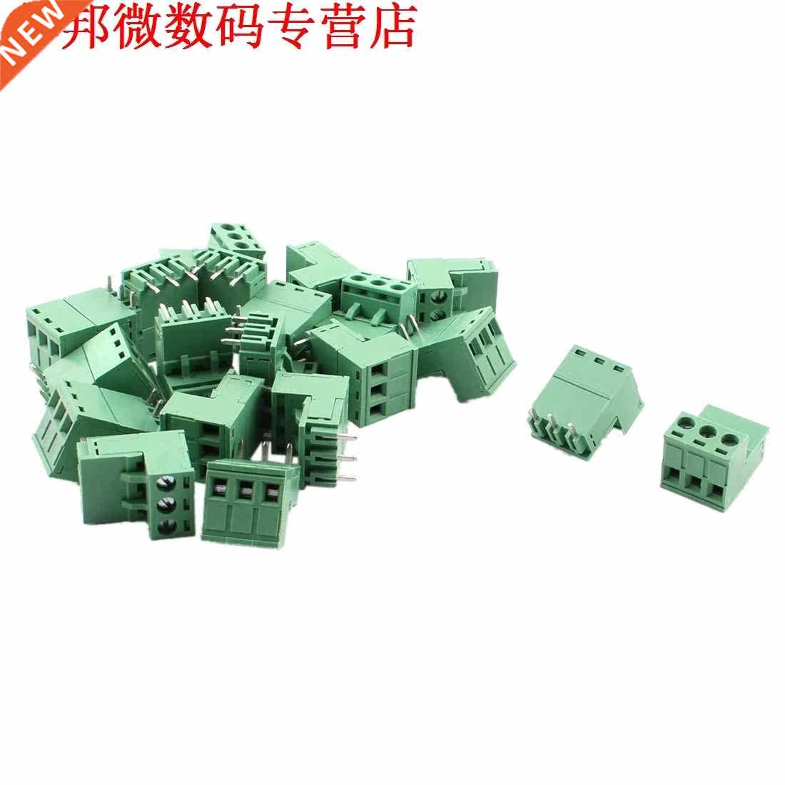 20pcs 5.08mm 3 Way PCB Mount Schroefklemmenblok voor 14-22 A