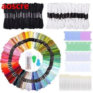 207Pcs Embroidery Kit With 150 Colors Embroidery Floss Cross