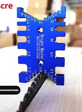 High Precision Tenon Ruler Metric/inch Card Gauge Woodworkin