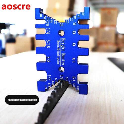 High Precision Tenon Ruler Metric/inch Card Gauge Woodworkin