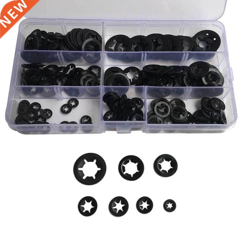 280pcs Tooth Starlock Push On Locking Washers Speed Clips Fa