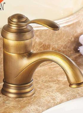Antique faucet bathroom sink water bathroom faucets single
