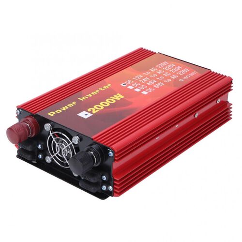 Sine  Solar Inverter DC 12V  to AC 220V 2000W Voltage Transf