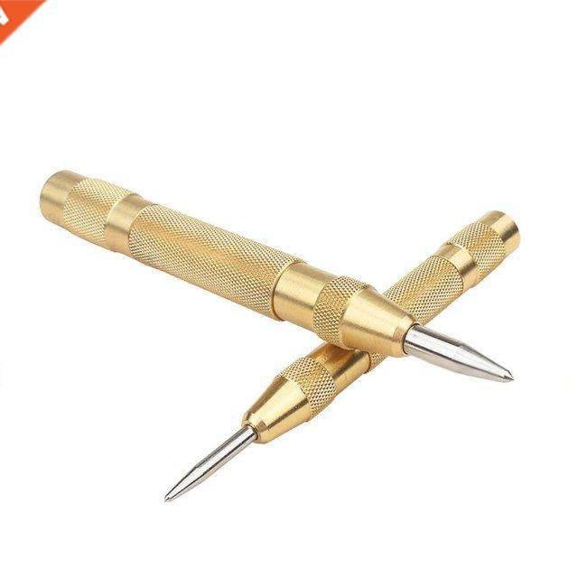 2 Pieces Center Pin Punch Automatic Center Strike Spring Loa