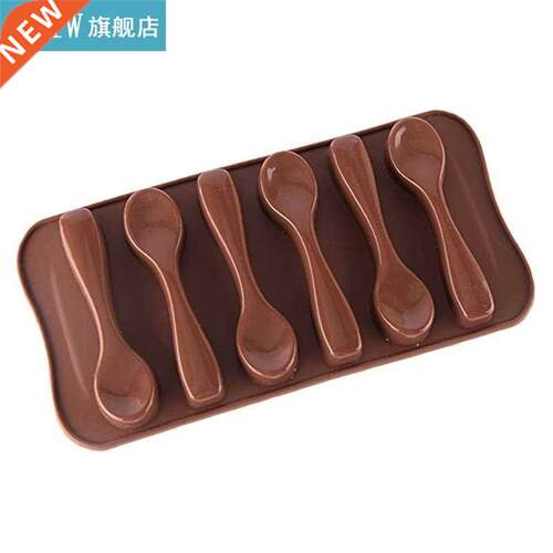 1pc Chocolate Mold Creative 6-Cavity Scoop Shape Sil