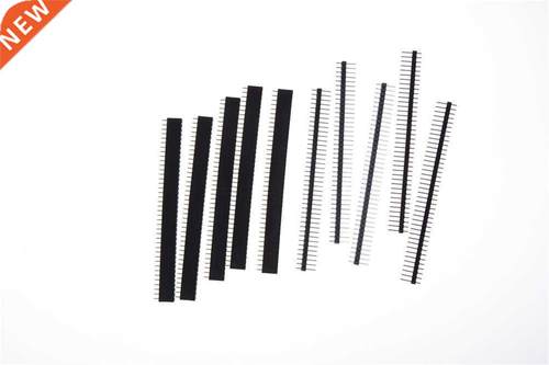 10pcs Single Row Straig Male + Female Pin Header Strip 40