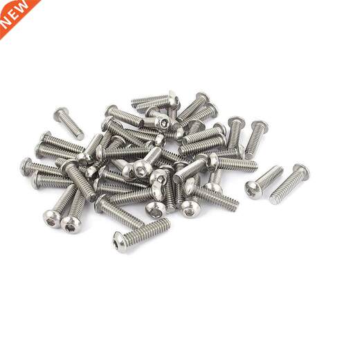 1/4 Inch20x1 Inch Hex Socket Button Head Bolts Screws 50pcs