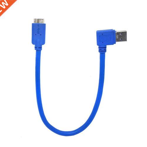 90 Degree USB 3.0 A male to Micro USB 10pin Cable for Macboo