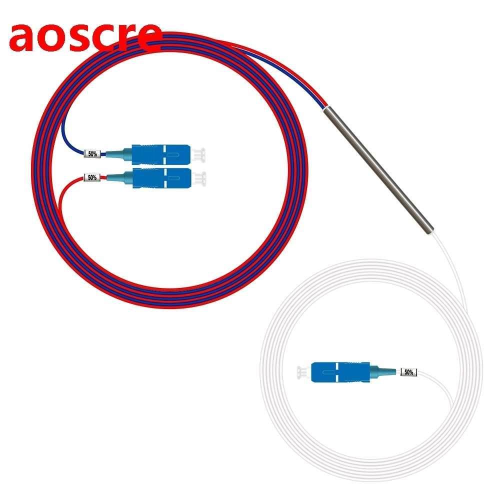 China factory 1x2 fbt fiber optical plc splitter SC/UPC 50/5