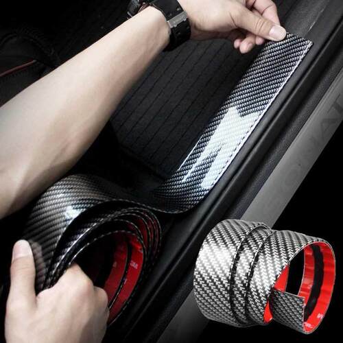 Car Door Protector Carbon Fiber Rubber Car Stickers Scratch