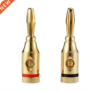 Black Red Plug 2pcs Speake Banana 5pcs Goldplated 1pcs Metal