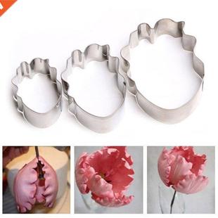 pcs/set Parrot Tulip Petal Flower Cookie Cutter Cake Decora